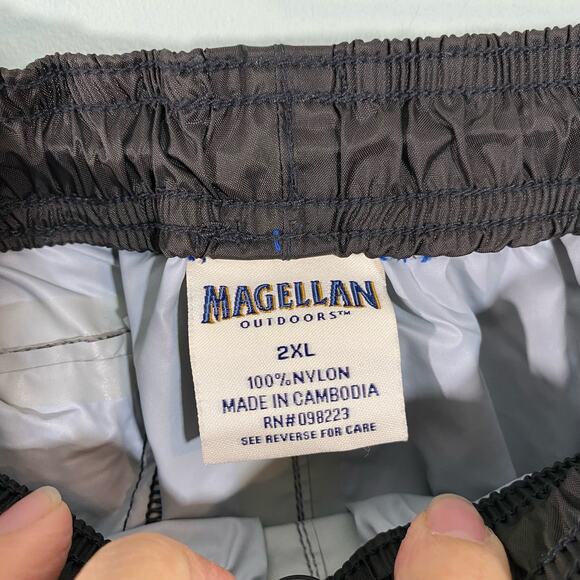 Magellan Outdoors Men's Dark Grey Nylon Rain Pants Size 2XL - Picture 4 of 8